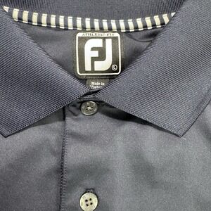 Footjoy Polo Shirt‎ Mens L Navy Golf Performance Stretch Athletic
